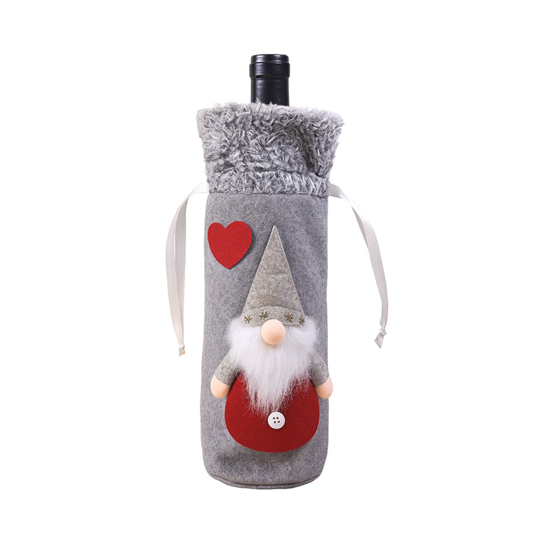 Cubierta navideña para botella de vino