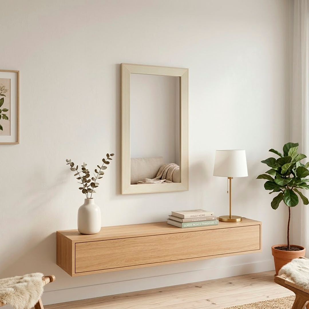 Espejo Decorativo de Pared Estilo Natural