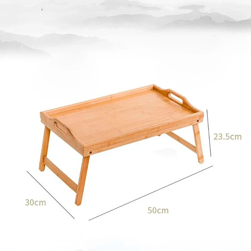Mesita de bambú plegable