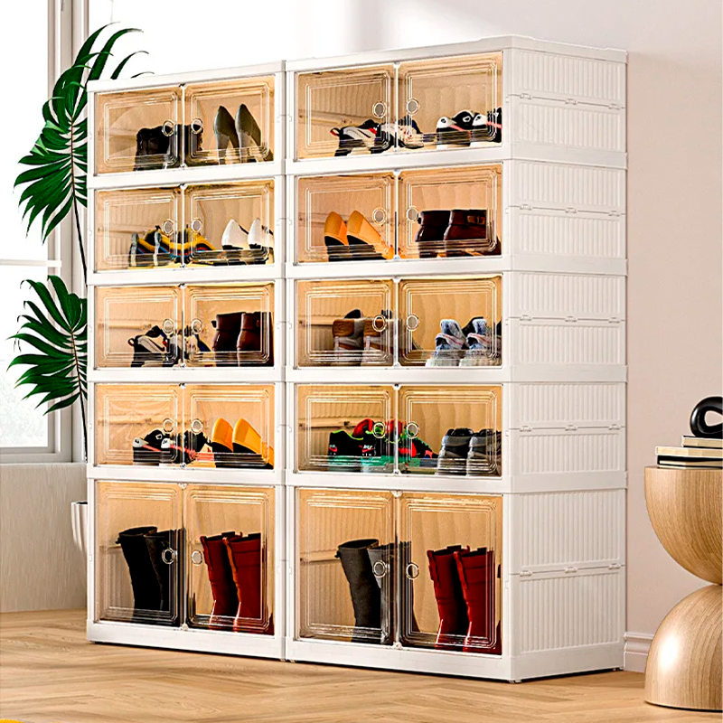 Zapatero plegable de 6 niveles