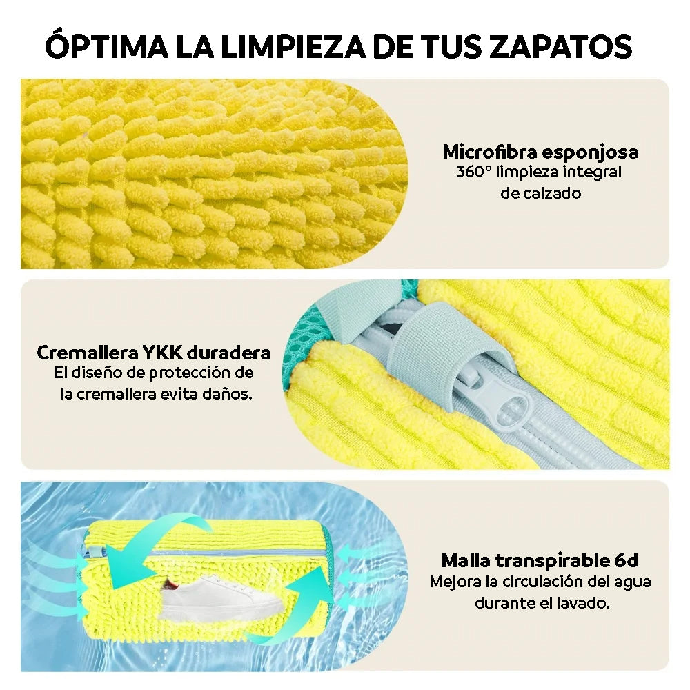 Bolsa de lavado reutilizable para calzado