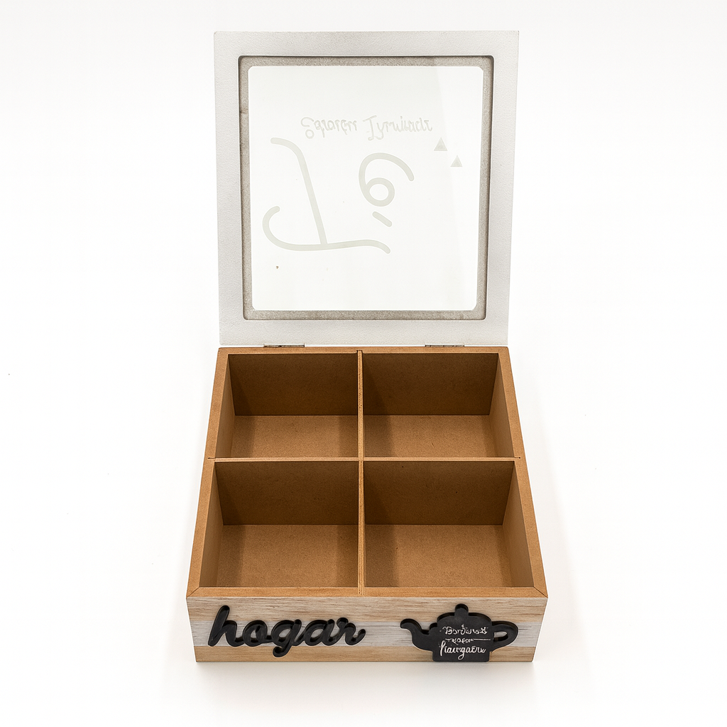 Caja organizador de Té Modelo Hogar
