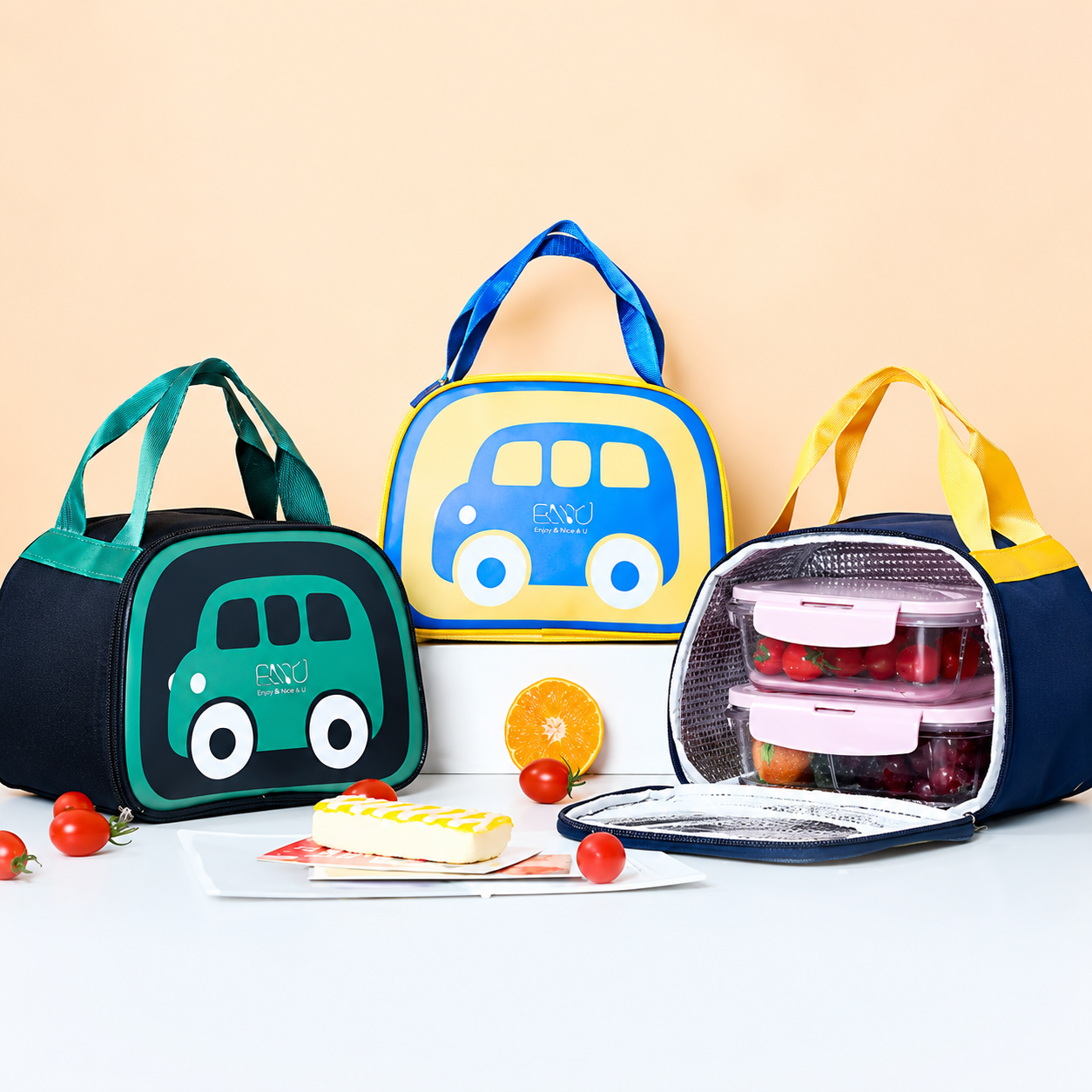 Lonchera Térmica Infantil Diseño Auto