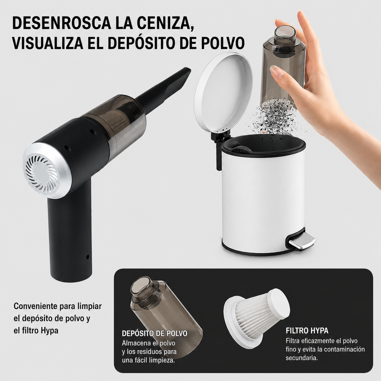 Aspiradora portátil inalámbrica