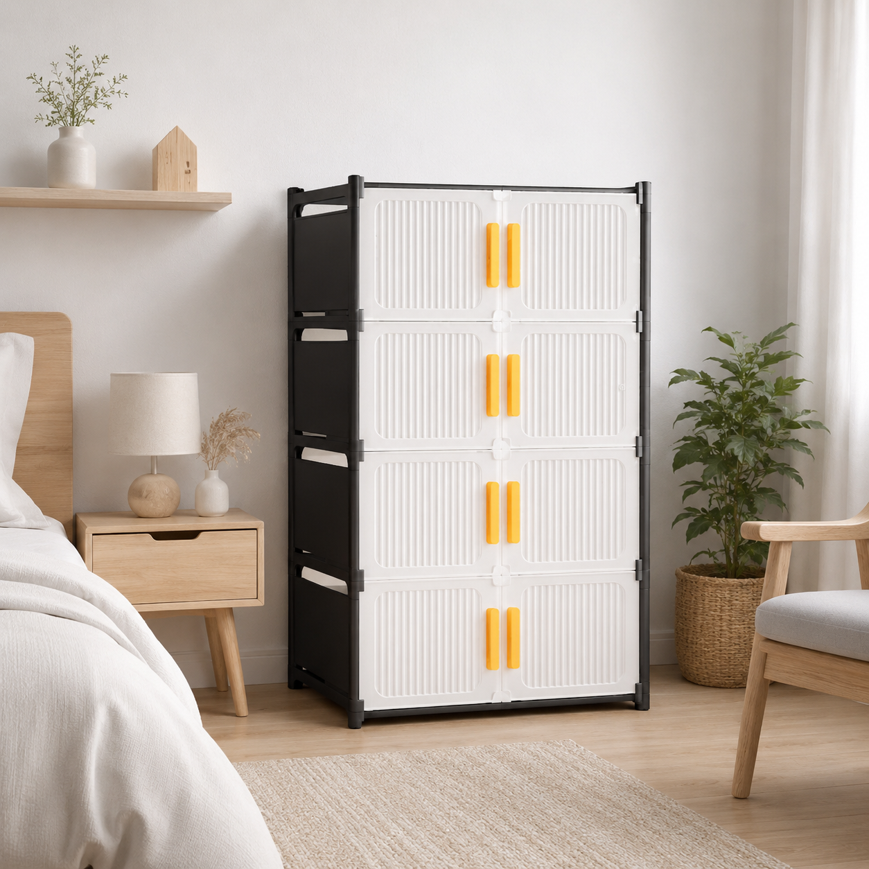 Zapatera Modular Multiusos con Puertas