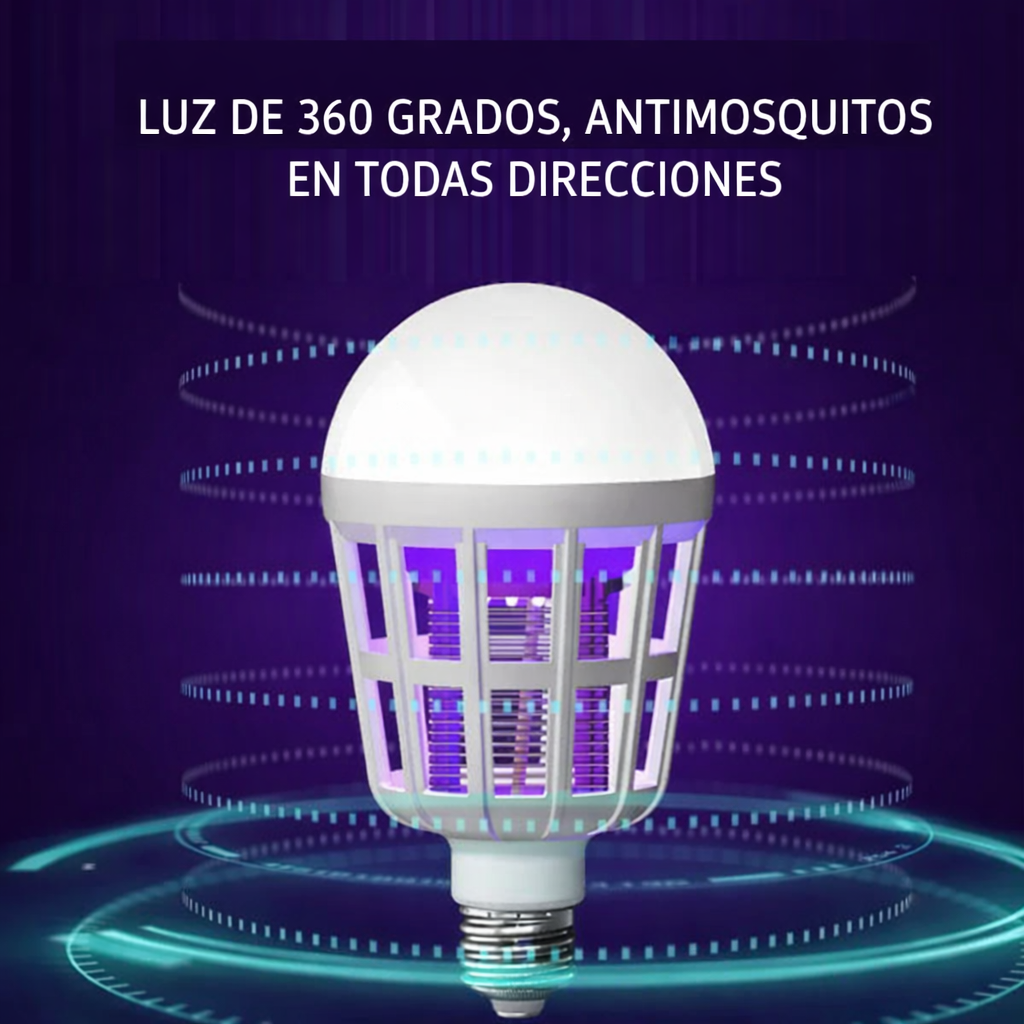 Foco LED antimosquitos 2 en 1
