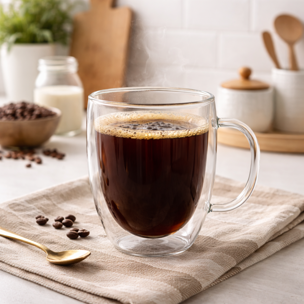 Taza de borosilicato con asa 320ml