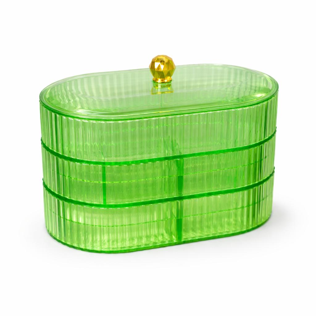 Joyero Organizador de 3 Niveles con Compartimentos