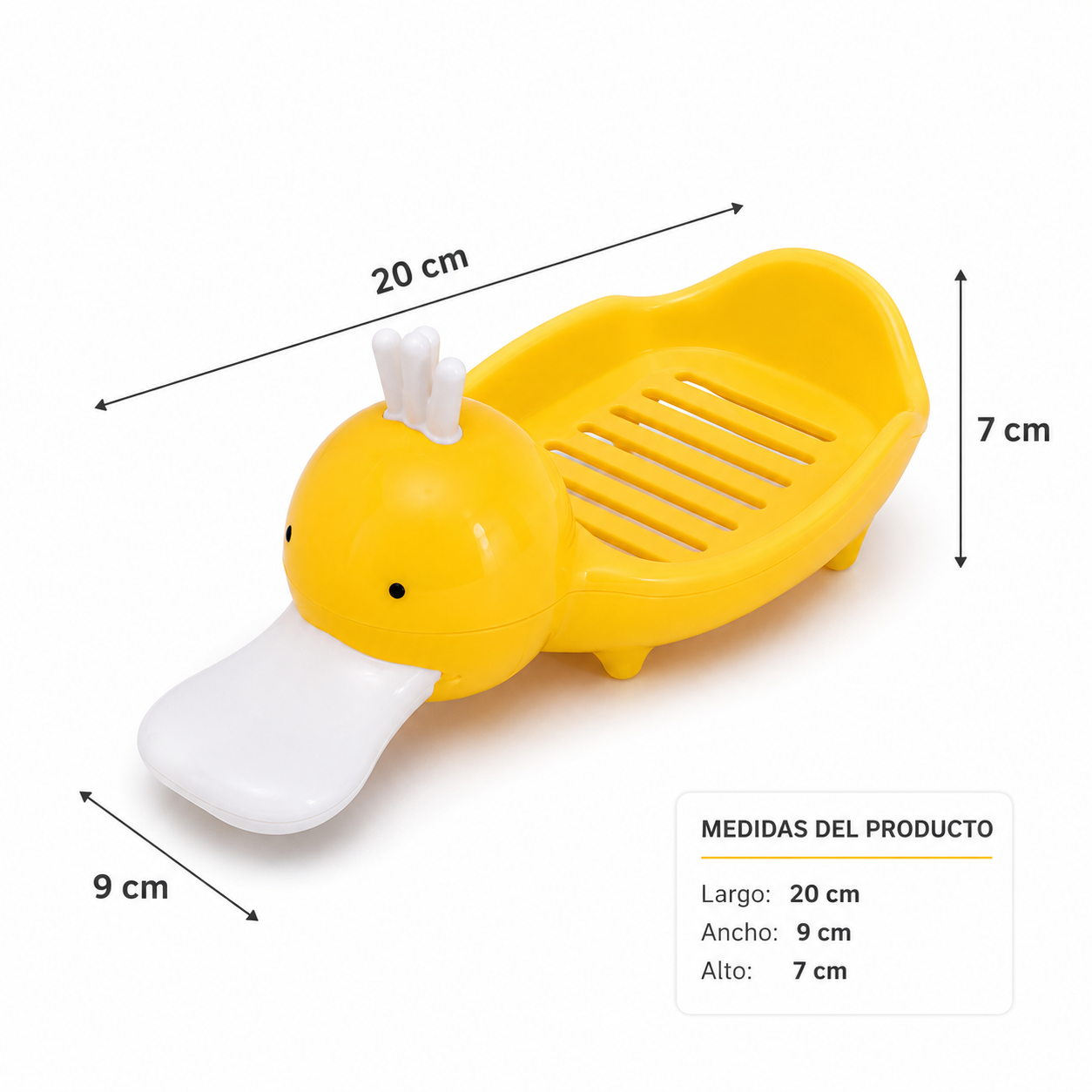 Jabonera Escurridora Diseño Patito