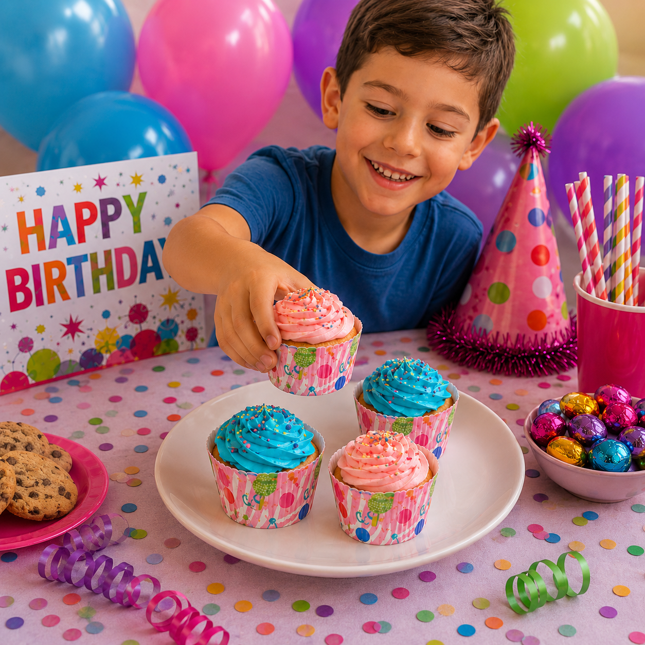 Capacillos Decorativos para Cupcakes 100 pcs
