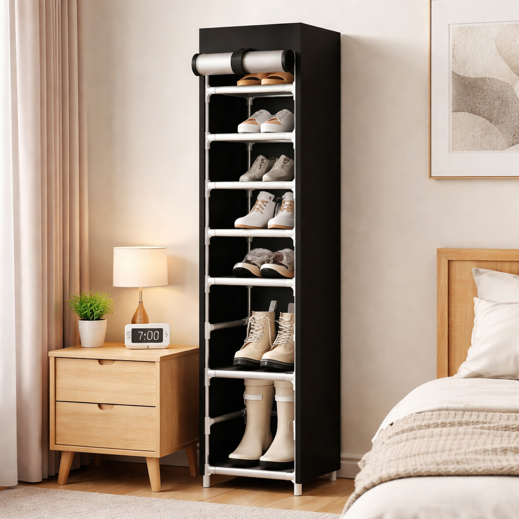Organizador de Zapatos Vertical con Cubierta