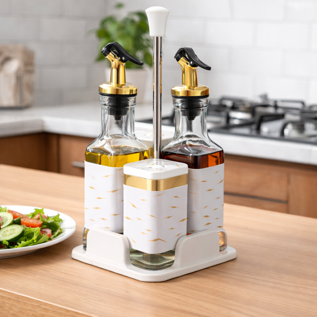 Set Dispensador de Aceite y Vinagre Diseño Elegante