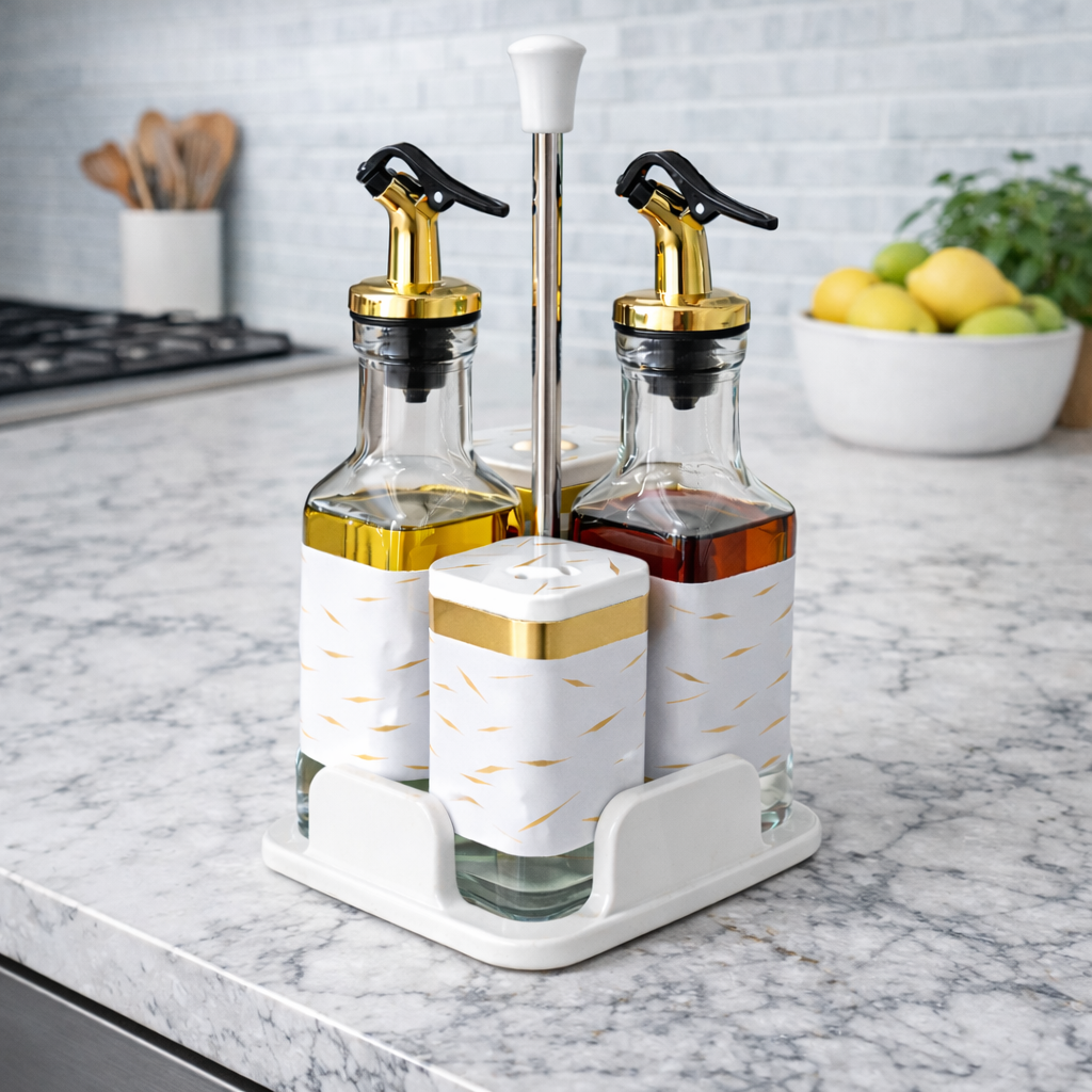 Set Dispensador de Aceite y Vinagre Diseño Elegante