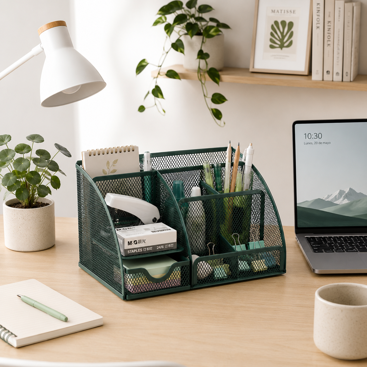 Organizador de Escritorio Metálico Mesh