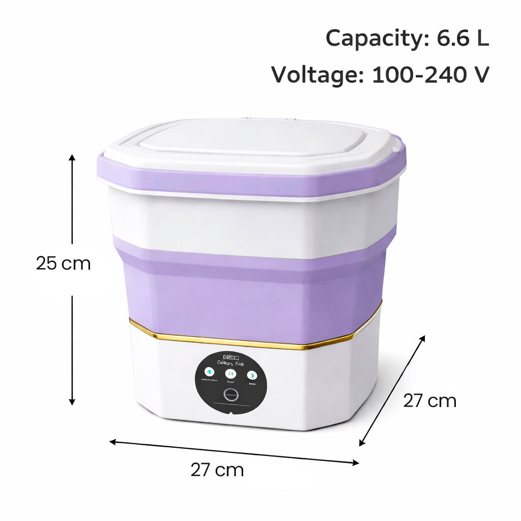 Lavadora Portátil Compacta con Diseño Plegable