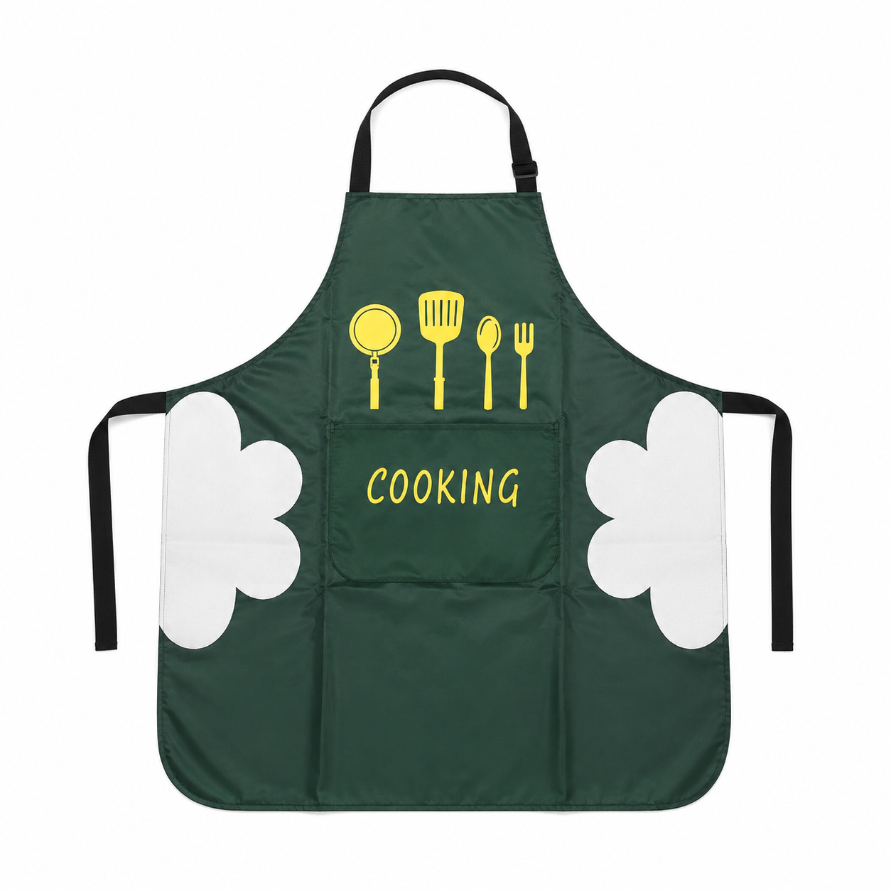 Mandil de Cocina Impermeable con Bolsillo Frontal