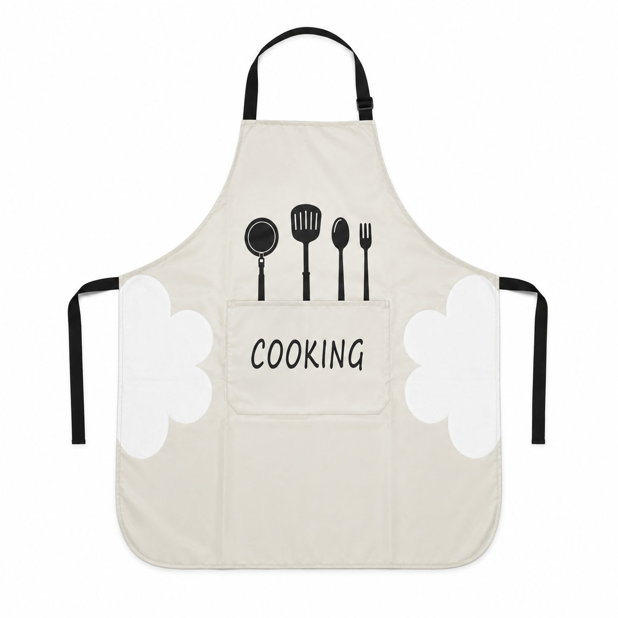 Mandil de Cocina Impermeable con Bolsillo Frontal