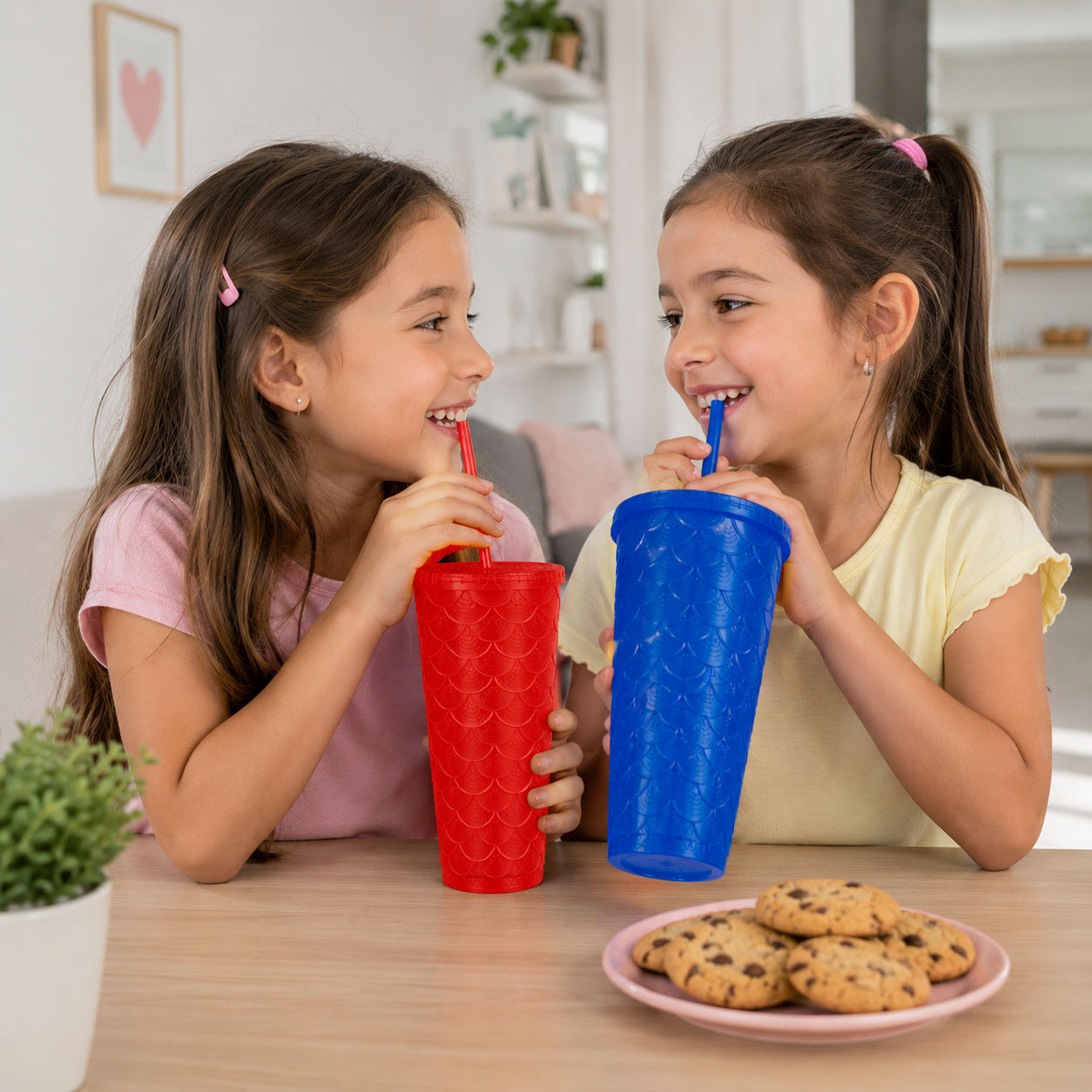 Vaso Tumbler con Tapa y Sorbete