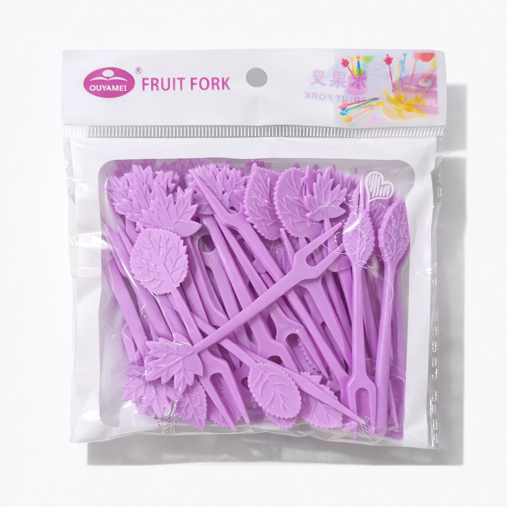 Pack Palillos Decorativos para Snacks en Forma de Hojas