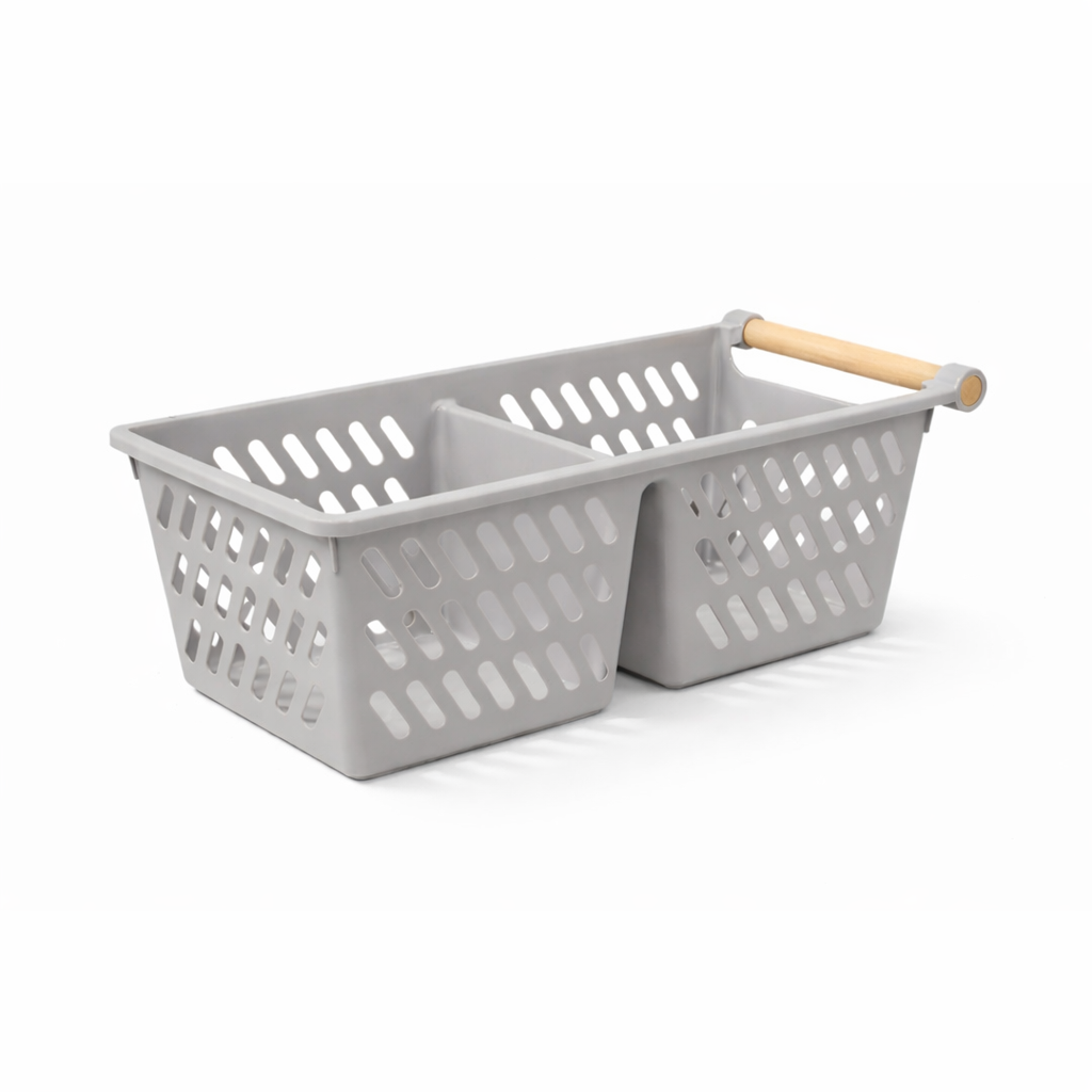 Organizador de Despensa con Asa de Madera