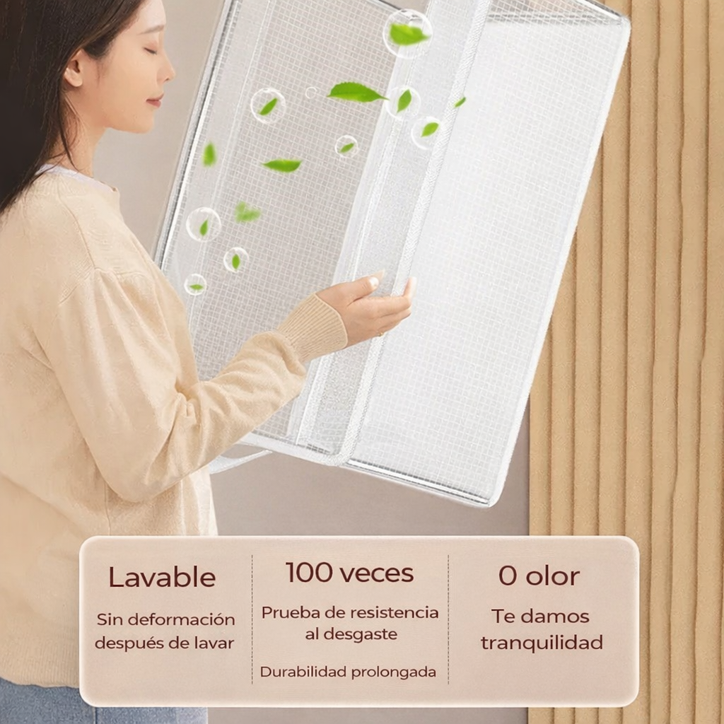 Organizadora plegable de ropa con tapa