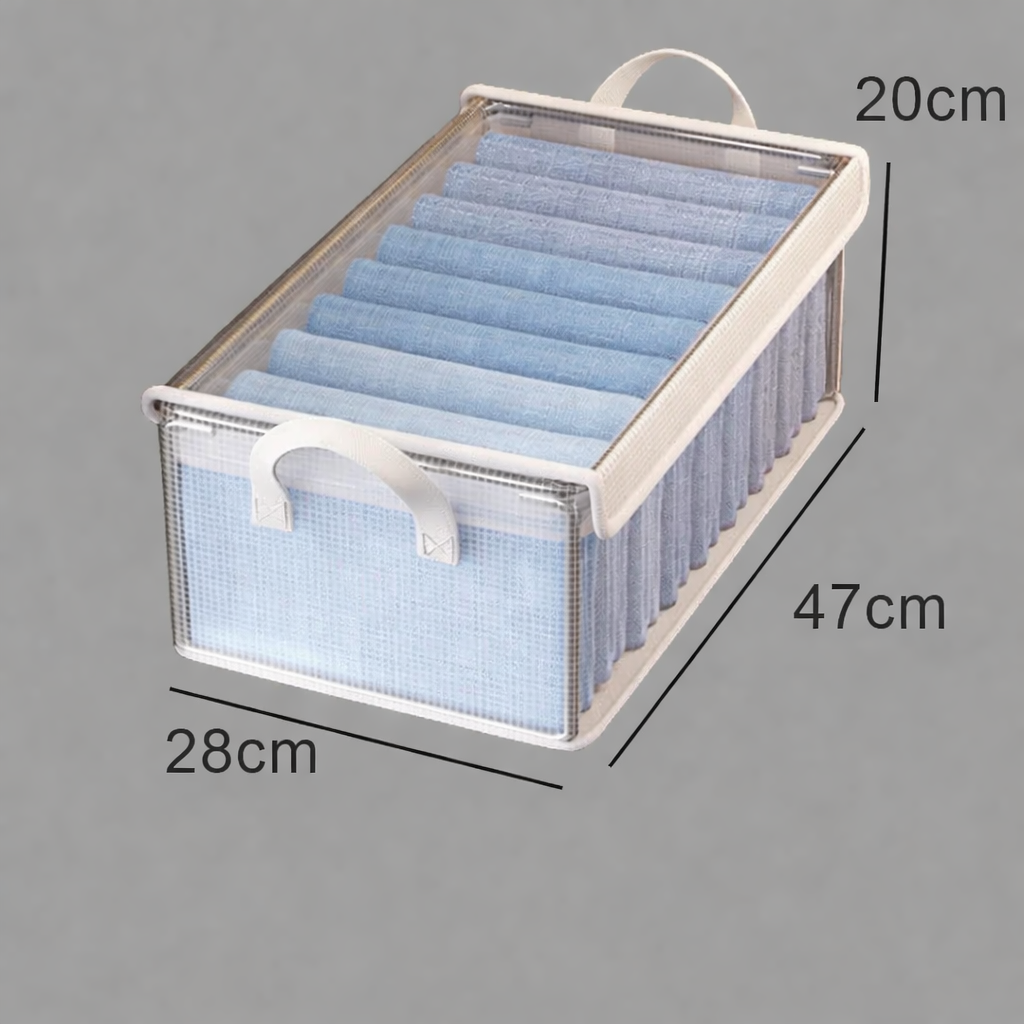 Organizadora plegable de ropa con tapa