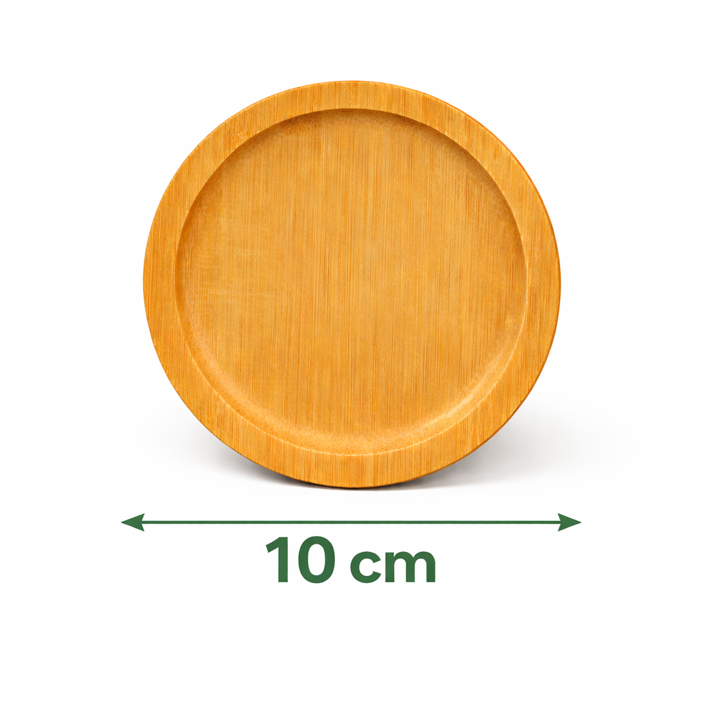 Set de 6 Posavasos de Bambú Natural