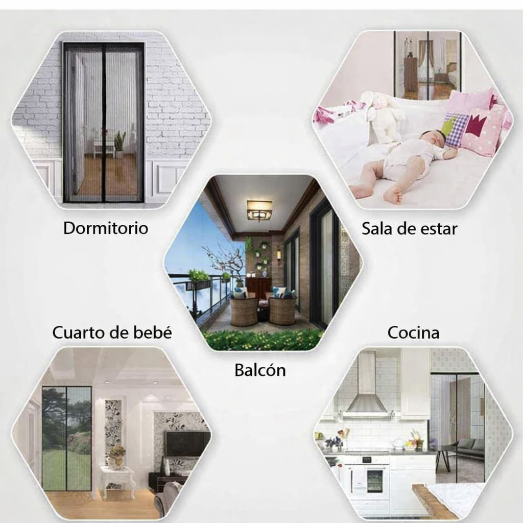 Cortina de malla mosquitera