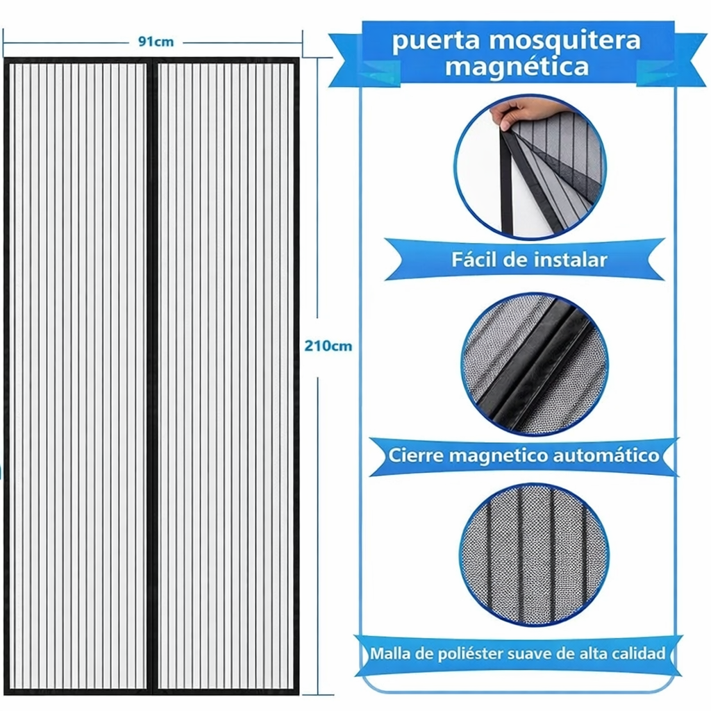 Cortina de malla mosquitera