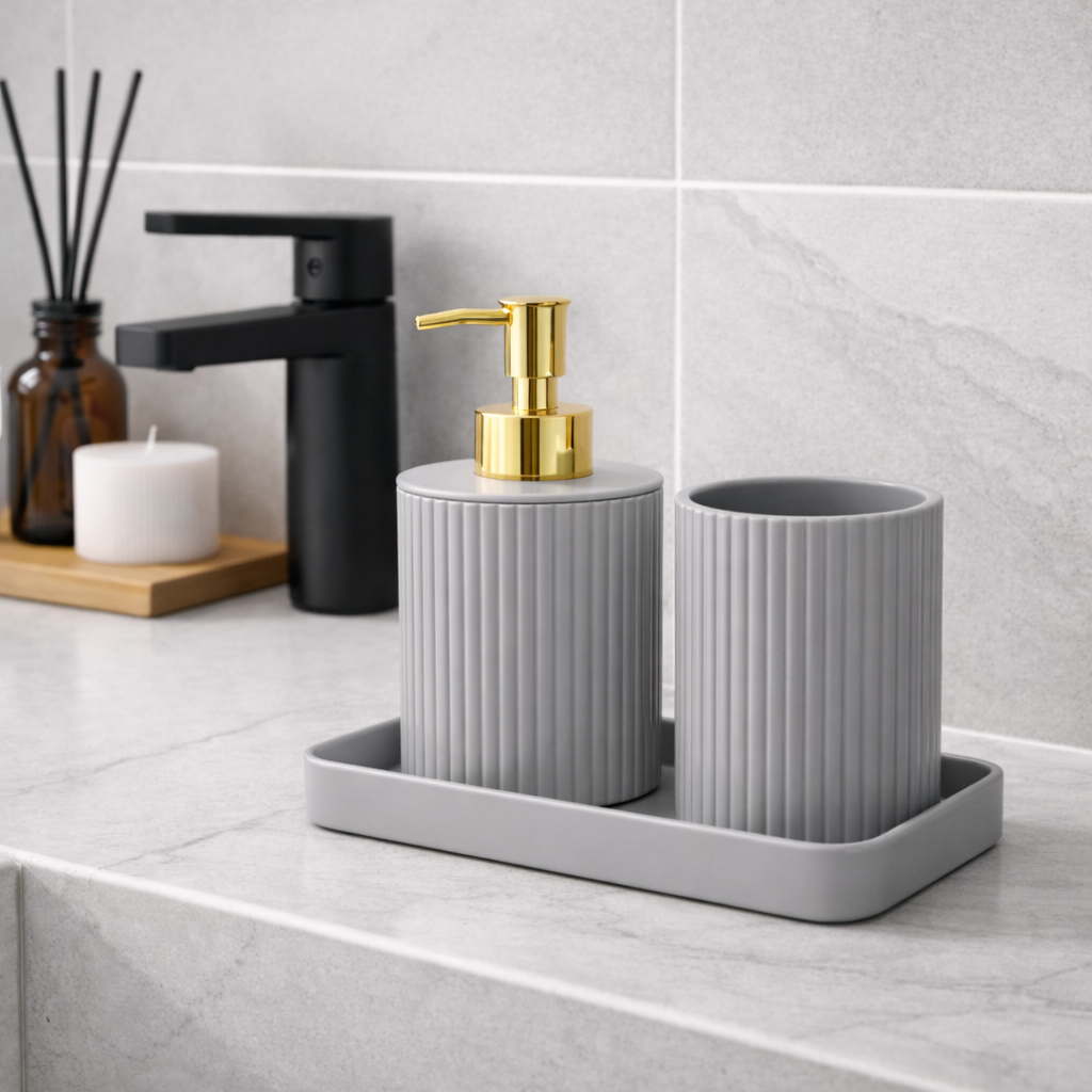 Set de baño minimalista