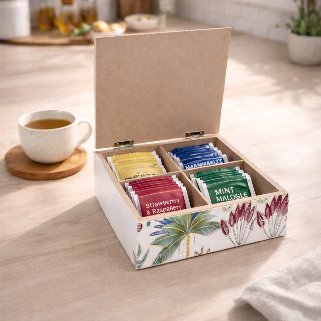 Organizador de Té “Hogar Dulce Hogar” decorativo