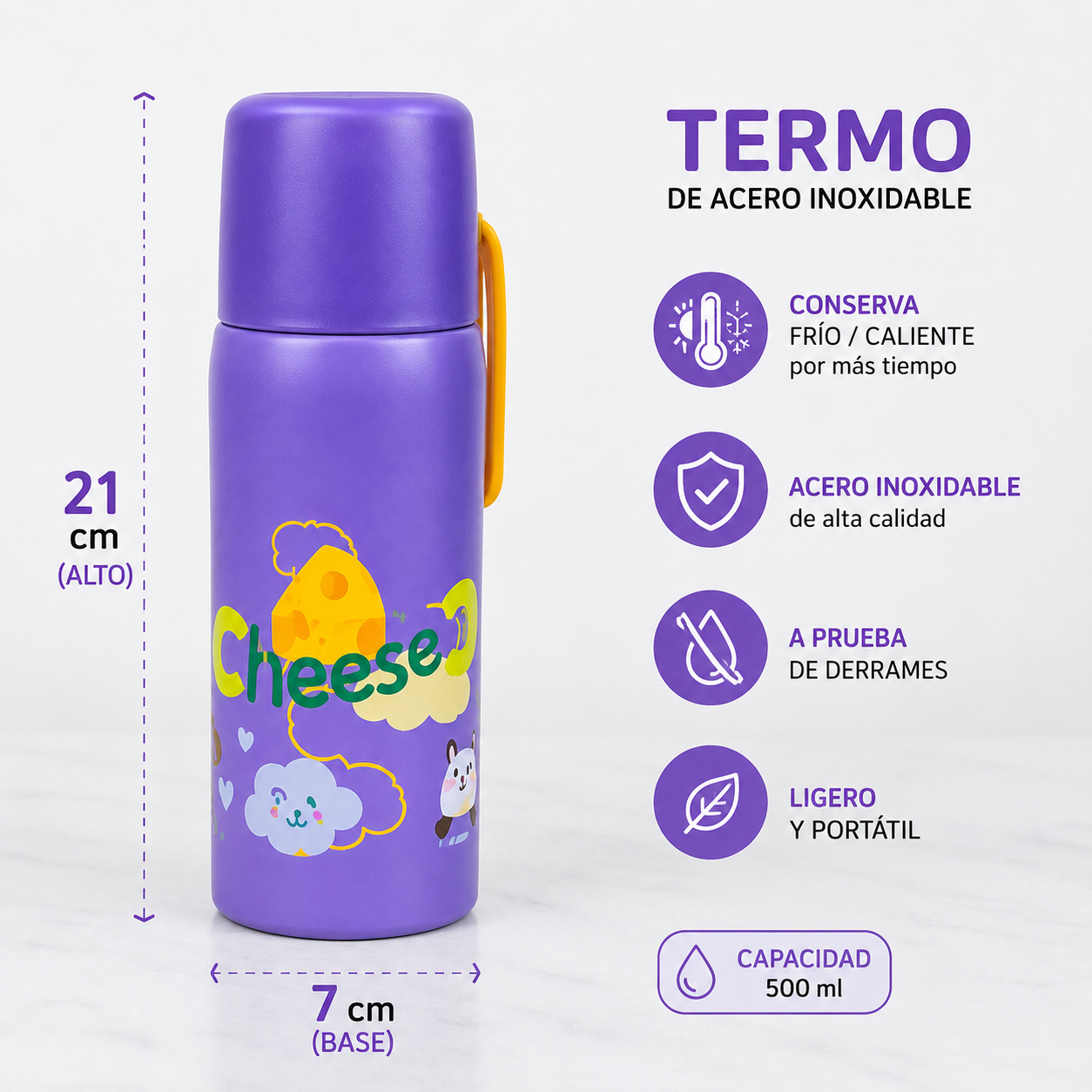 Termo de acero 500ml