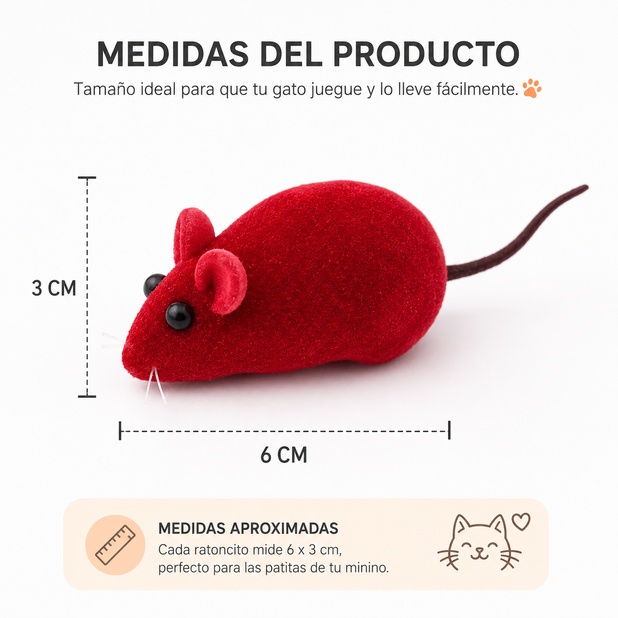 Set juguete ratoncito para gatos