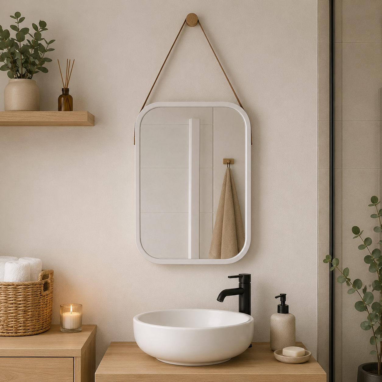 Espejo decorativo colgante
