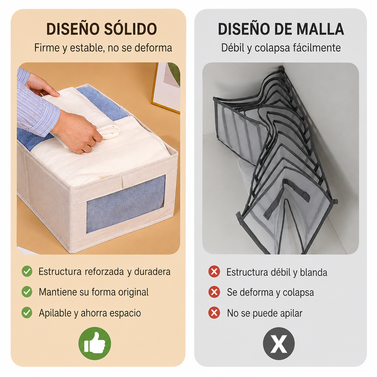 Organizador de ropa plegable multiusos