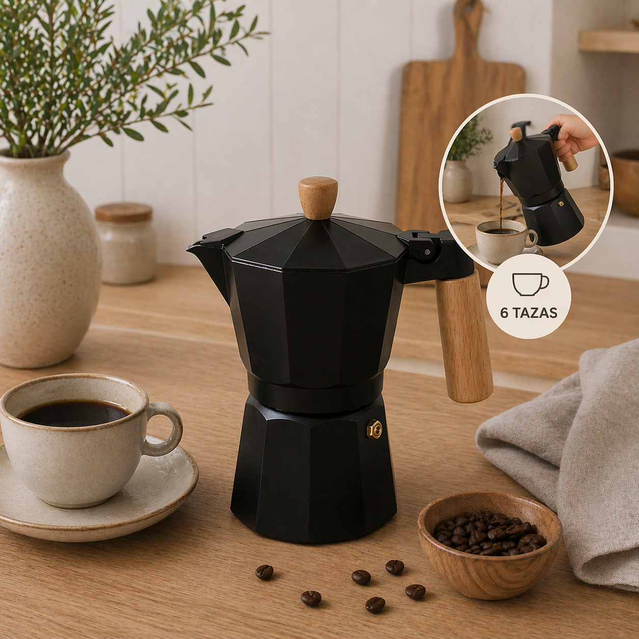 Cafetera Italiana Clásica