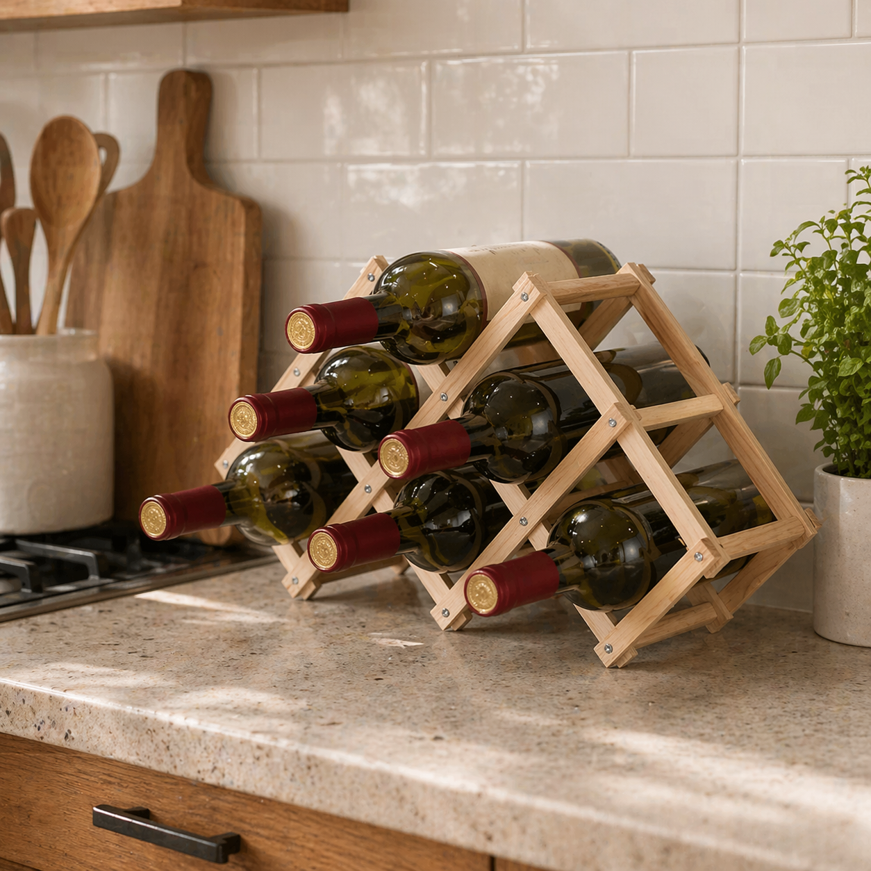 Botellero de Madera para Vino
