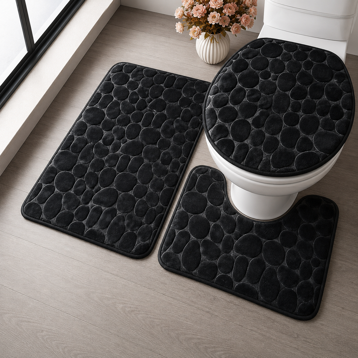 Set de Alfombras para Baño 3 Piezas