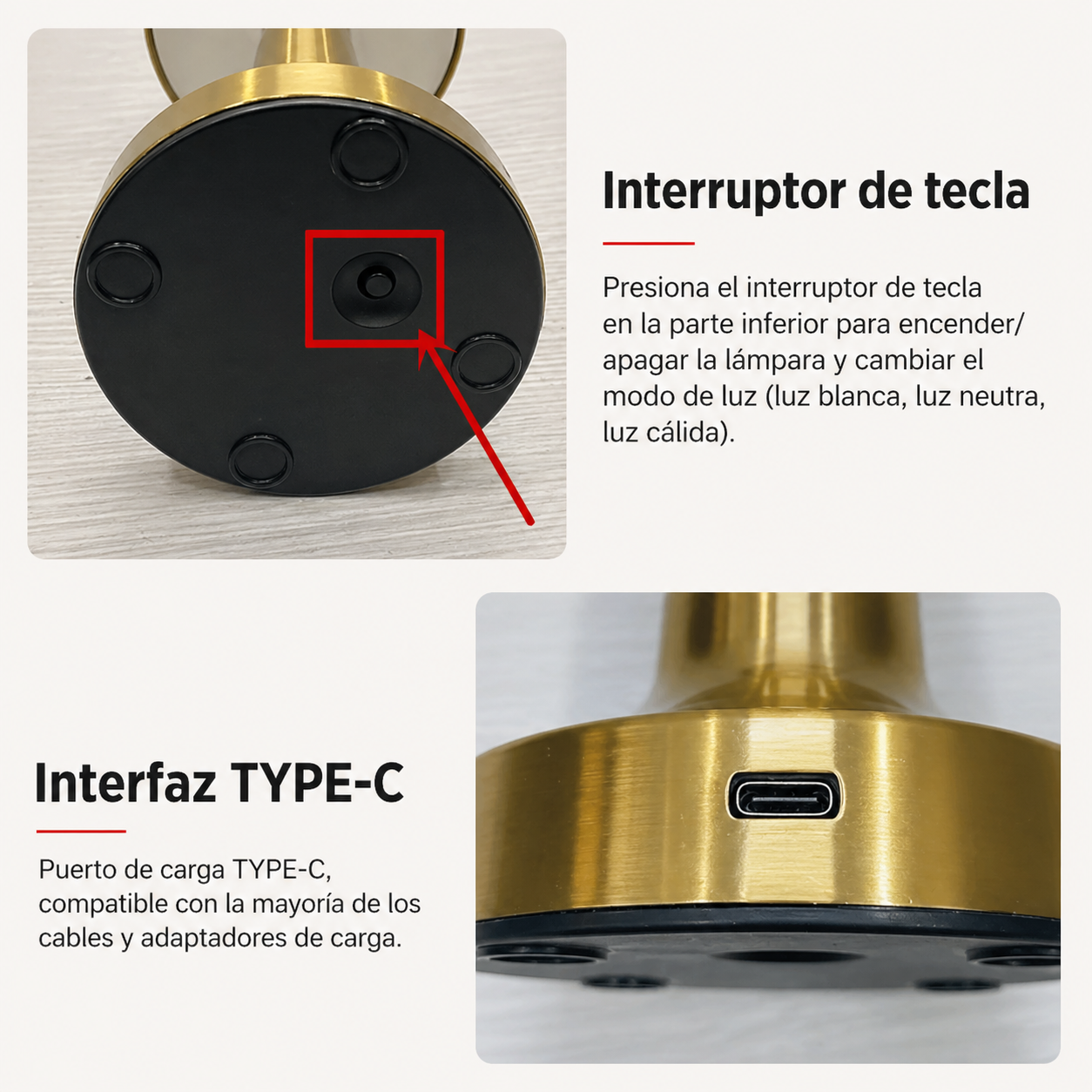 Lámpara LED Touch