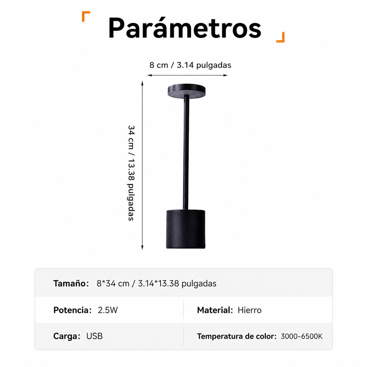 Lámpara Minimalista Inalámbrica
