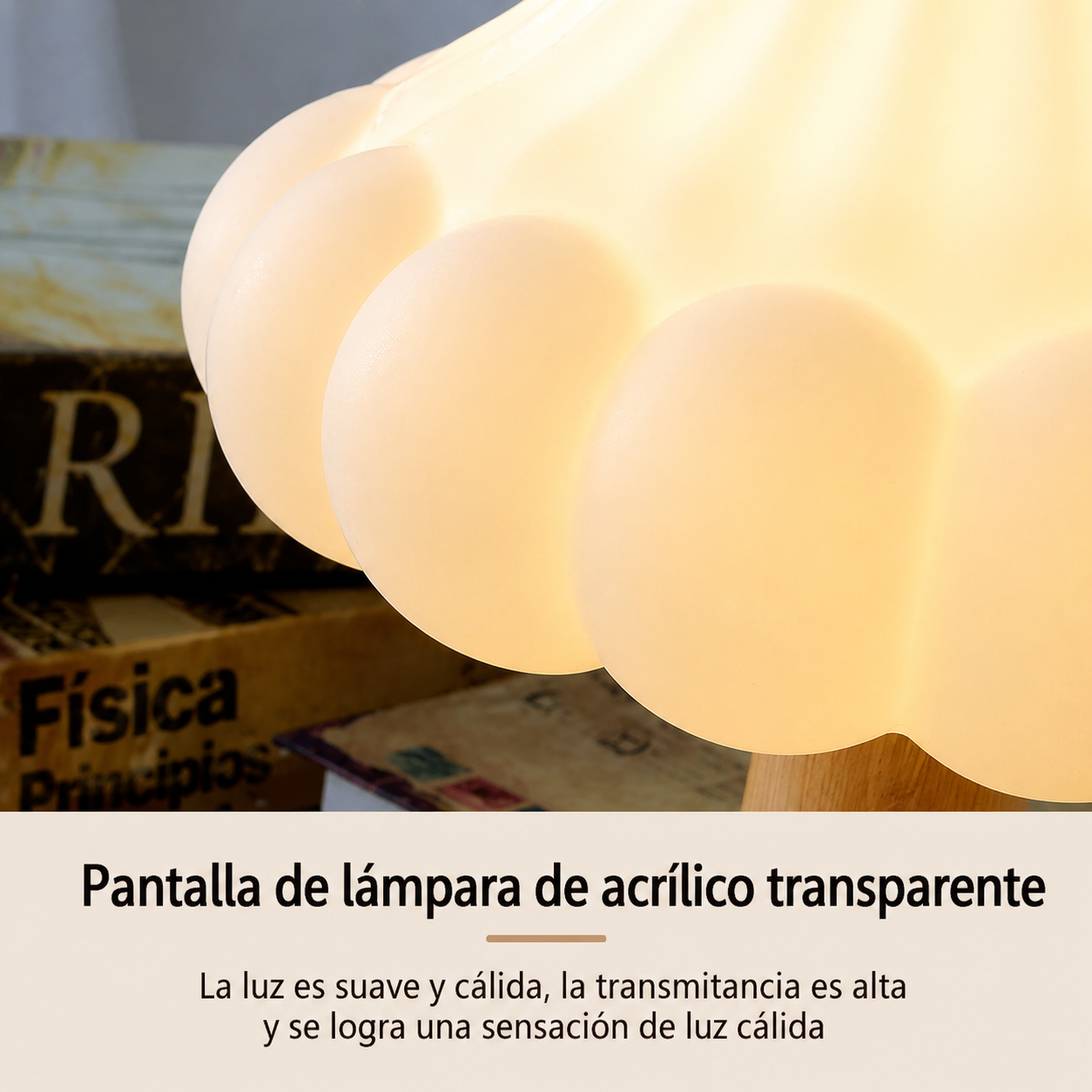 Lámpara de Mesa Hongo LED