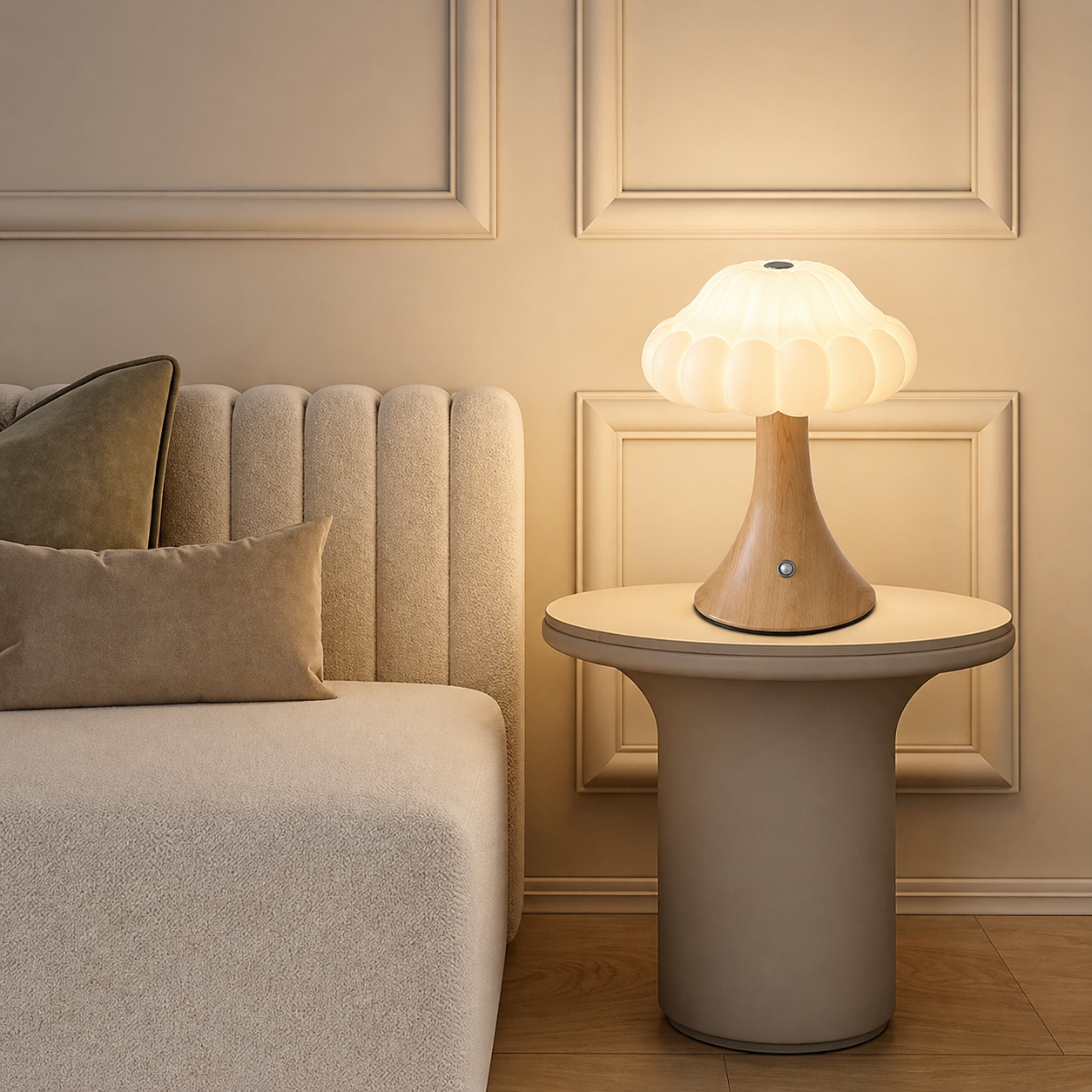 Lámpara de Mesa Hongo LED