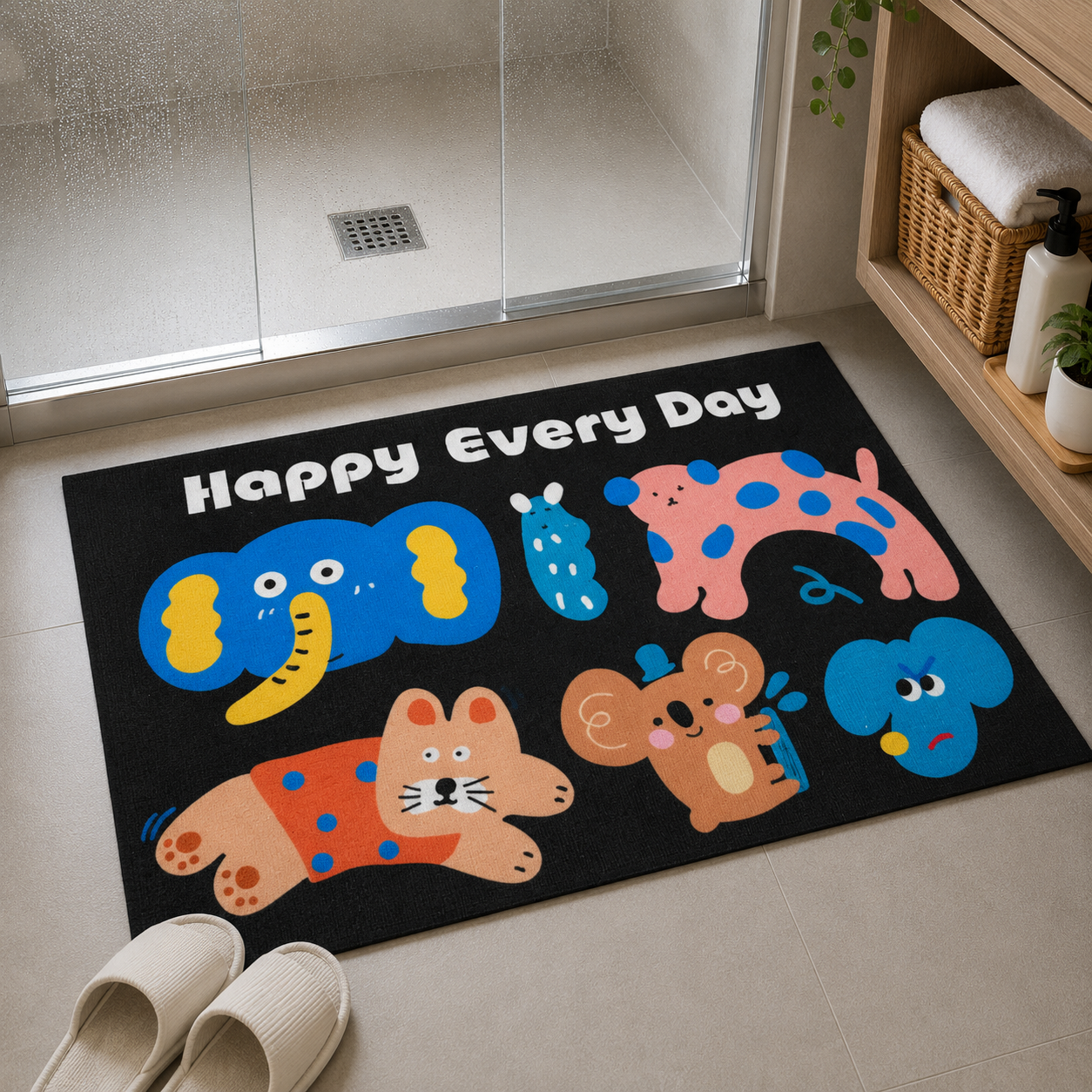 Tapete Antideslizante Absorbente para Baño