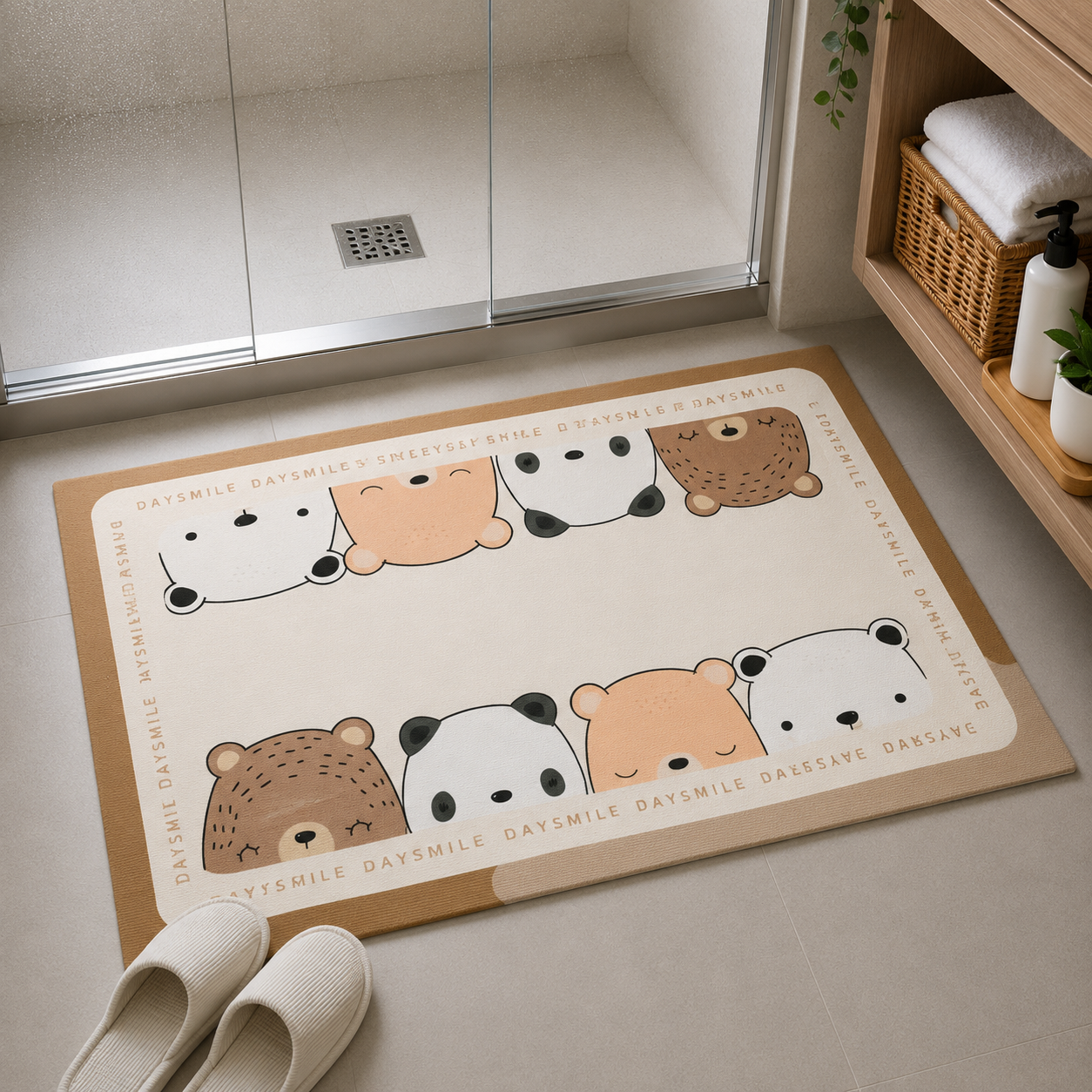 Tapete Antideslizante Absorbente para Baño