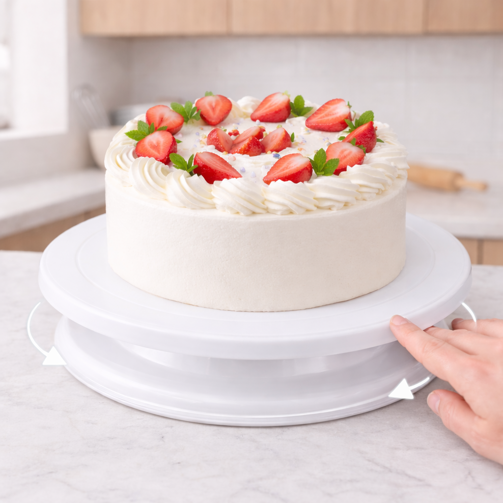 Base giratoria para torta y pasteles