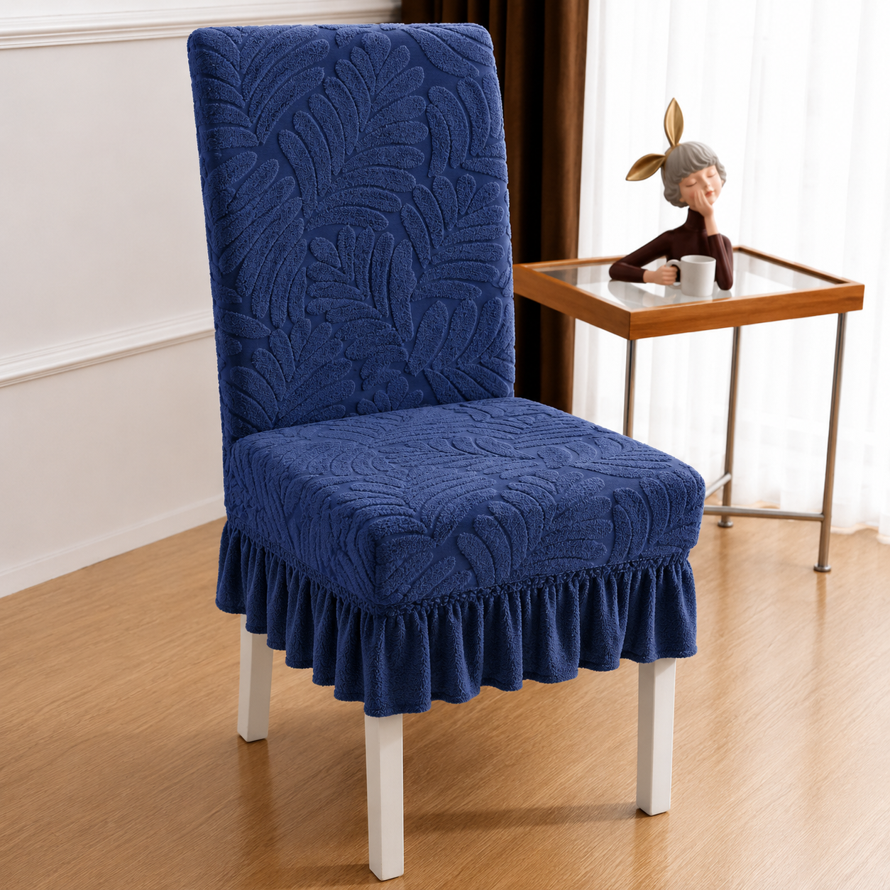 Funda para Silla con Diseño Hojas