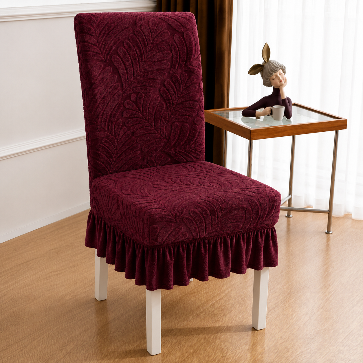 Funda para Silla con Diseño Hojas