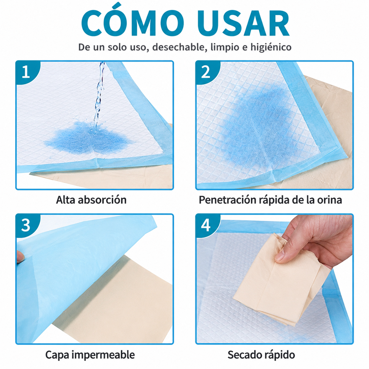 Pañal absorbente para perro