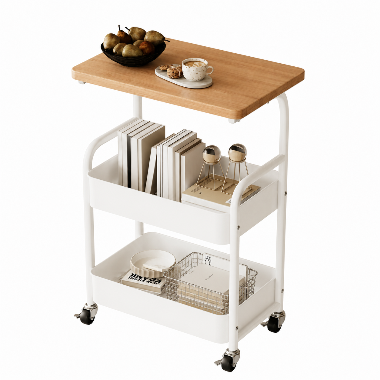 Mesa Auxiliar Organizadora con Ruedas