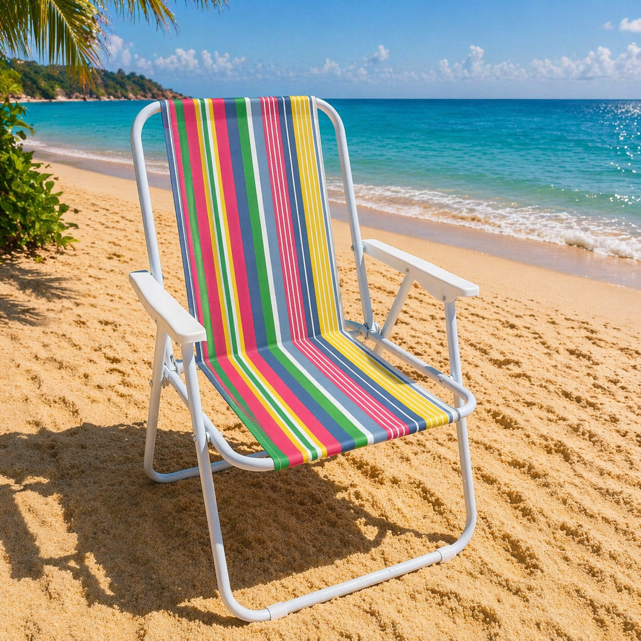 Silla de Playa Plegable Multicolor